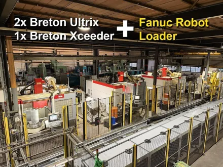 Fanuc + 3 Breton machining centers Universal-Fräsmaschinen & CNC – RESALE