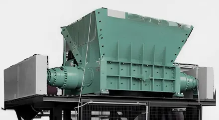 Italian Heavy duty shredder 1.500 m... Schwerer Schredder, 1.500 mm, 150 kW für große Kunststoff-Holz-Leichtmetall-Schrott-Reifen – RESALE
