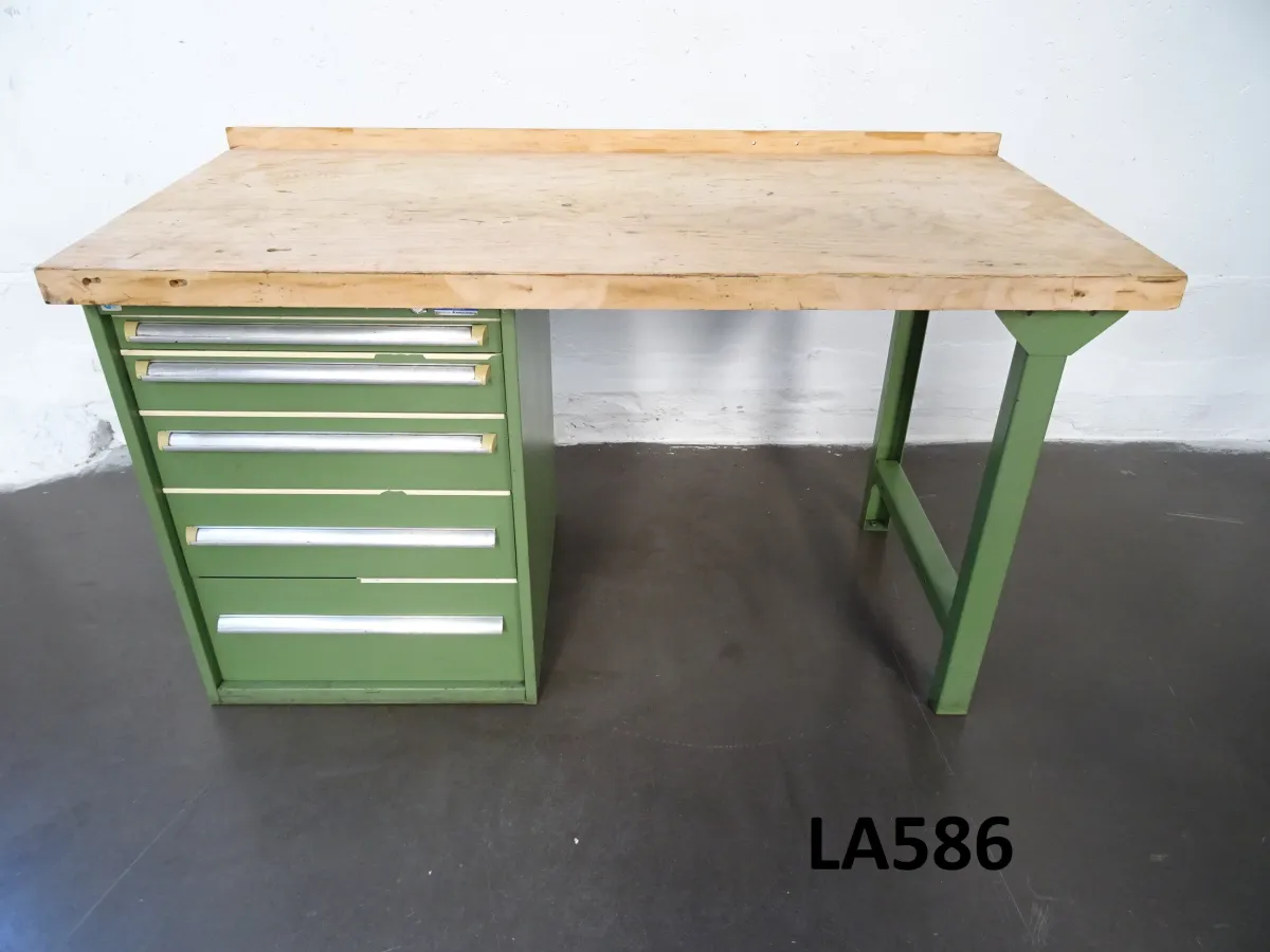 Werkbank 1500 x 700 mm, mit Schubladenschrank