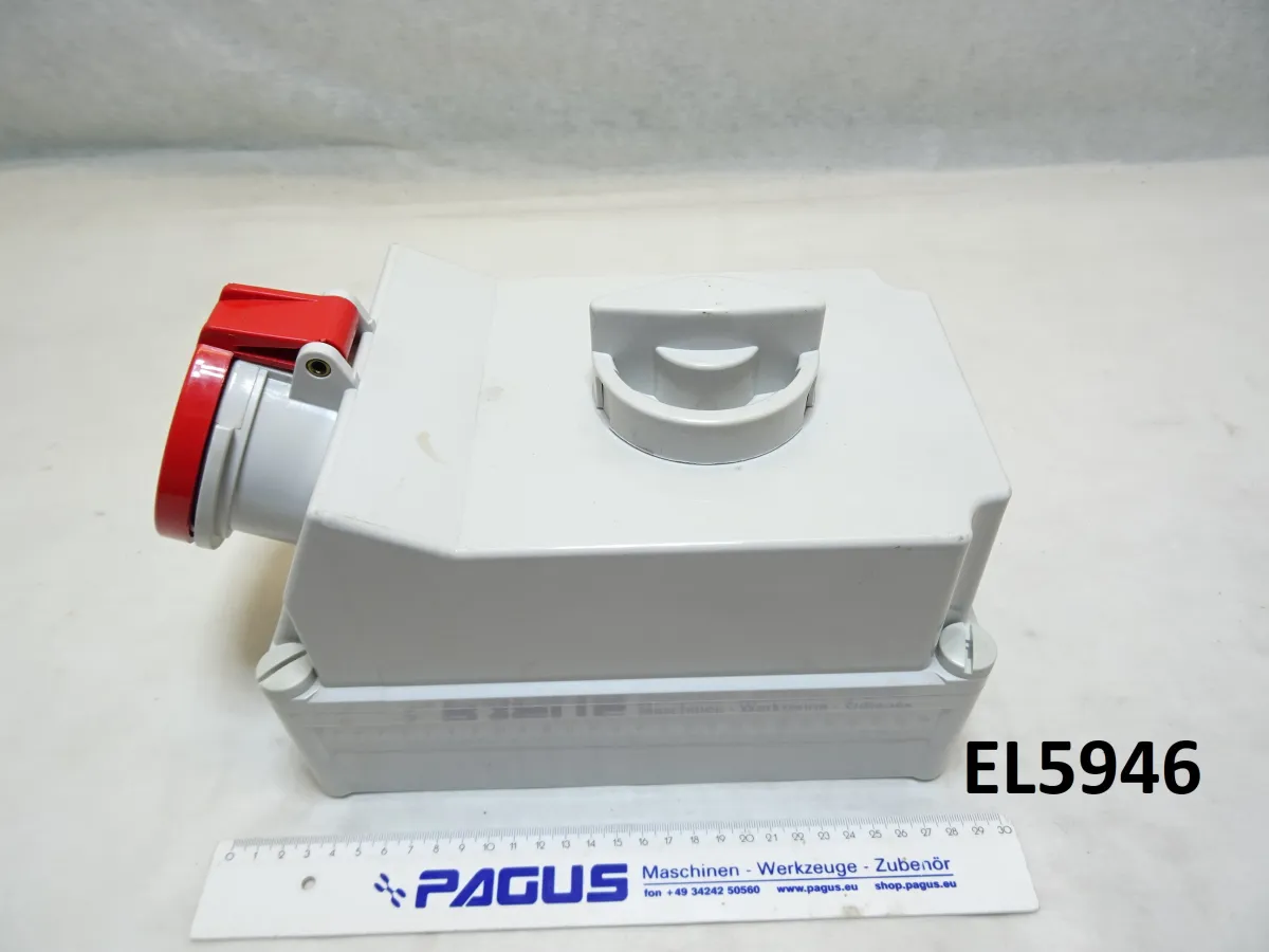 Wandsteckdose, abschaltbar Type 16035, 63 A