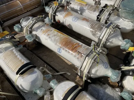 Qvf Glasstechnik Glass spiral - Shell and tube heat exchanger Molkerei – RESALE