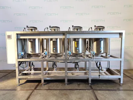 Inotec Reblend Tank 4x 400Ltr. - Vertical tank Vertikale Behälter – RESALE