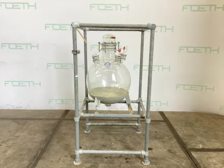 Qvf Glasstechnik Hemispherical vessel 100 L - Vertical tank Vertikale Behälter – RESALE