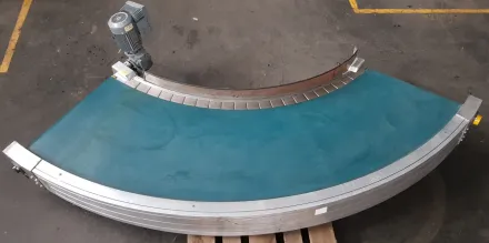 Transnorm 90°-750-650 IR1200 TS 1600-105 Spiral Helix Gurtkurvenförderer rechts – RESALE