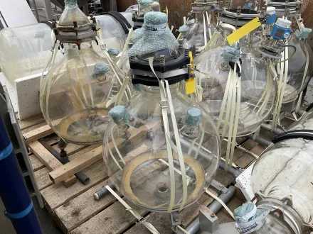 Qvf Glasstechnik 100 ltr. reciever - Vertical tank Vertikale Behälter – RESALE
