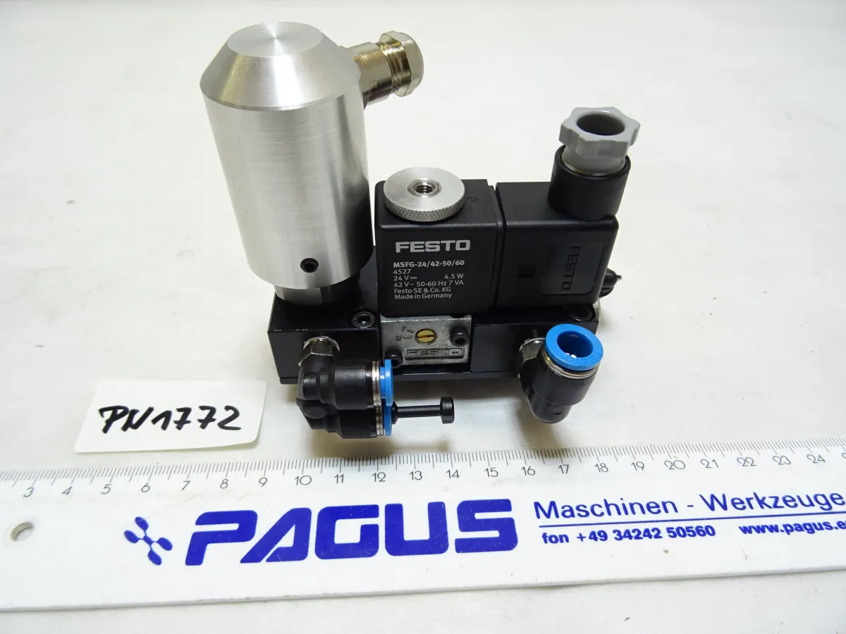 Festo Magnetventil MFH-3-M5 mit Druckschalter