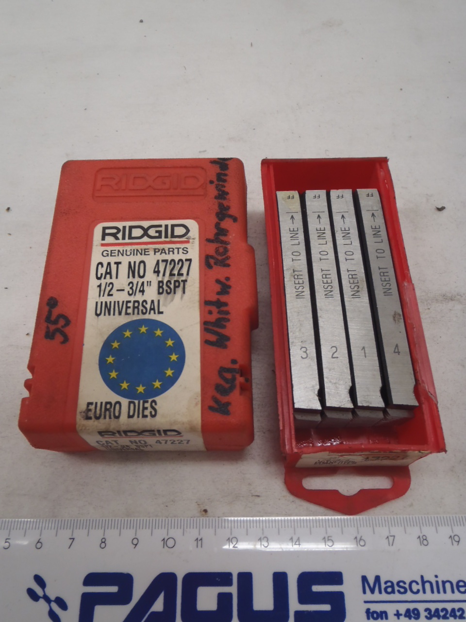 RIDGID Gewindeschneidbacken 1/2"-3/4"
