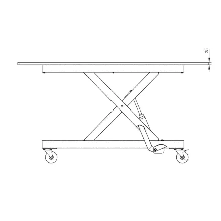 Holzprofi Maker HUB-350MDF Scherenhubtisch Mobil – RESALE