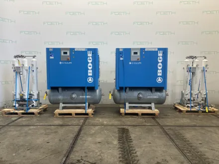 Boge 2x)Air compressor- C15-2LFR-500 - Blower Gebläse – RESALE