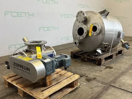 Zeppelin HDS 200/5 SS/SS/AC with silo - Rotating valve Zellenradschleuse – RESALE