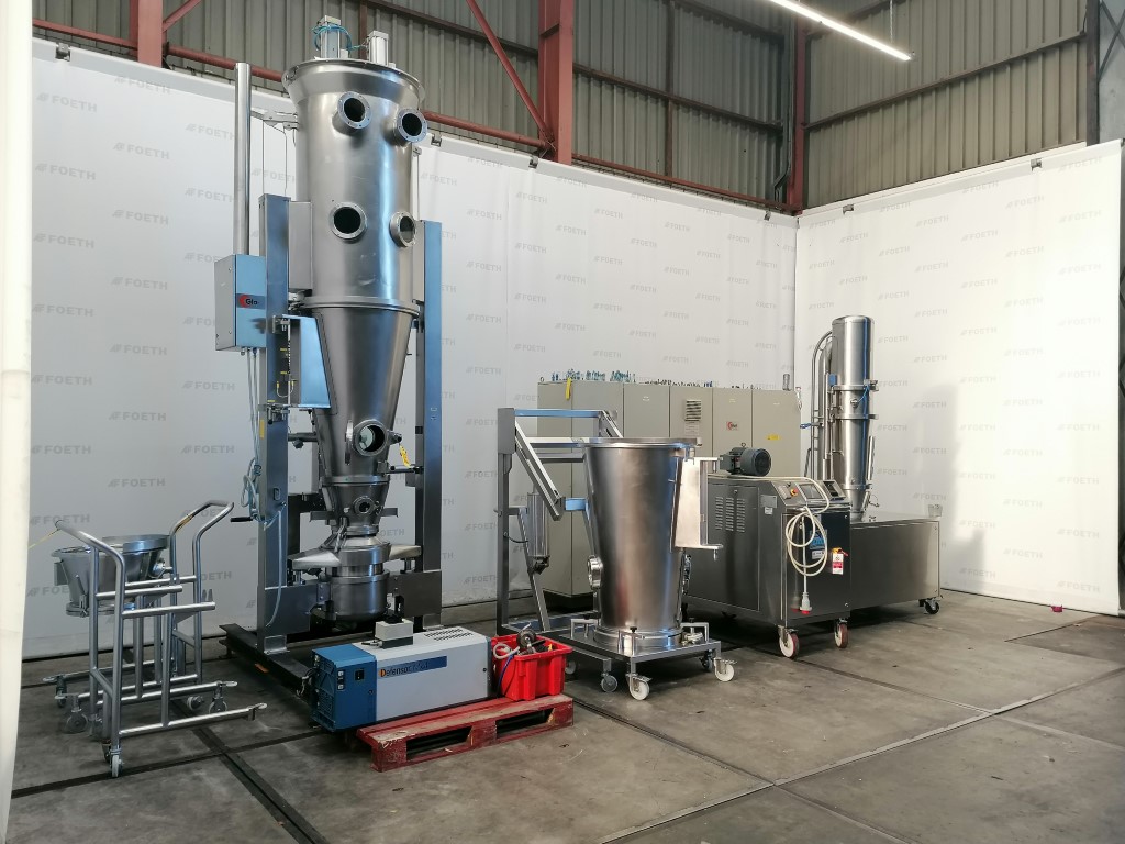 Glatt GPCG/3-15 - Fluid bed dryer batch Lebensmittelzusätze