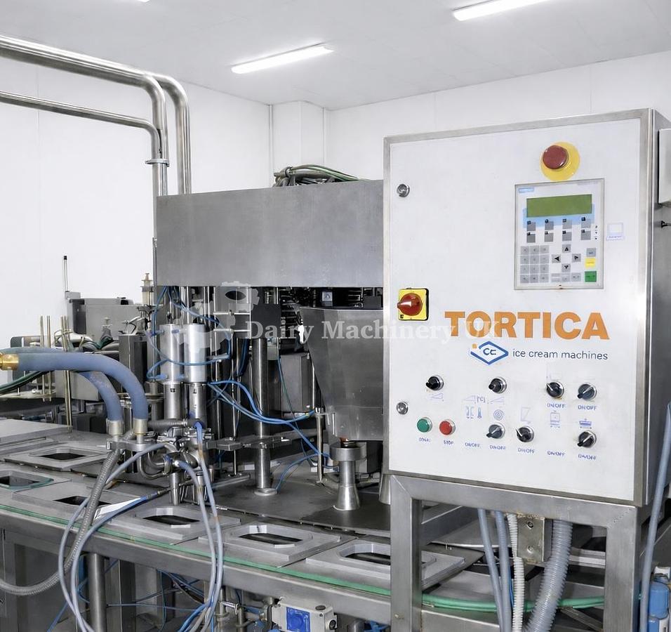 Tortica Ice Group Máquina llenadora de recipientes para helados familiares Tortica