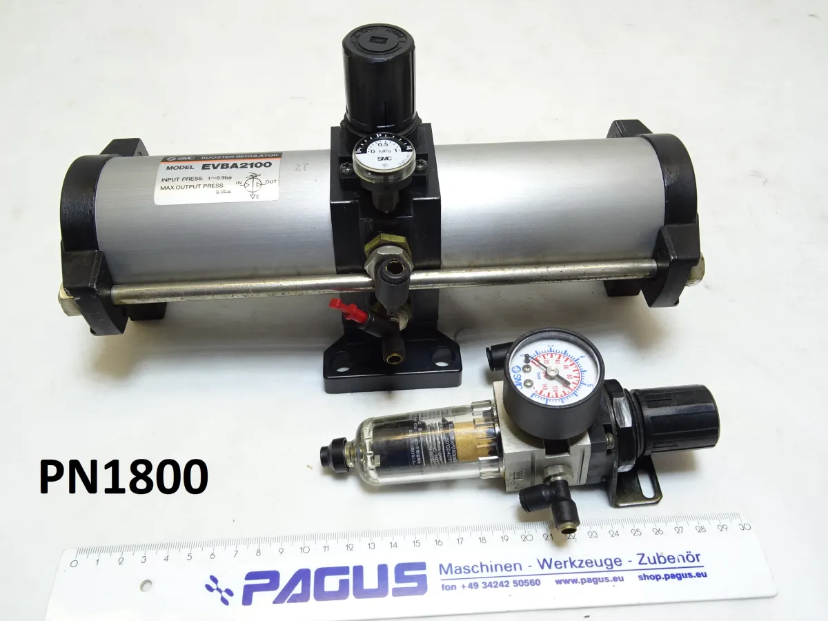 SMC Druckverstärker EVBA2100 mit Regelventil EAW2000