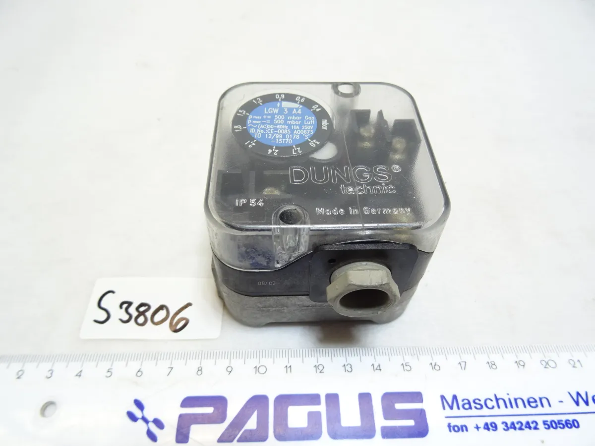 Luftdruckwächter LGW 3 A4, 0,4 - 3 mbar