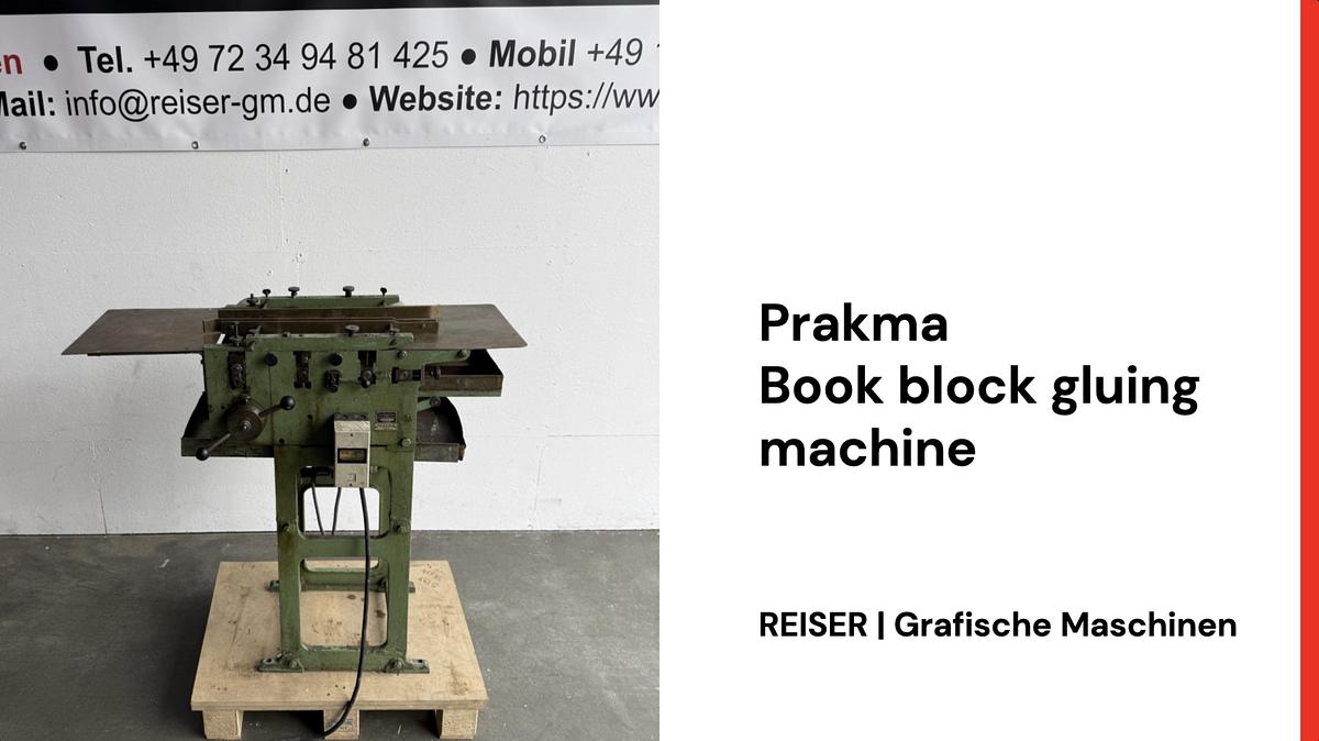 Prakma Buchblock Anleimmaschine
