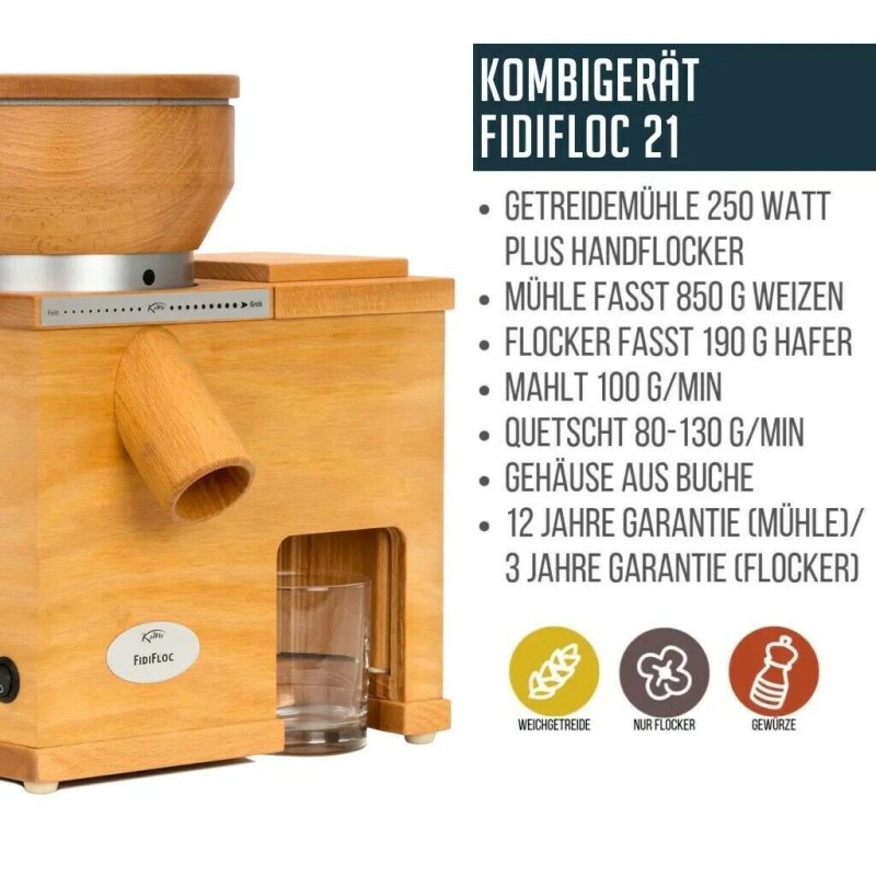 Komo FidiFloc 21 GETREIDEMÜHLE