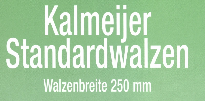 Kalmeijer KGM Standardwalzen GebÃ¤ckmaschinen
