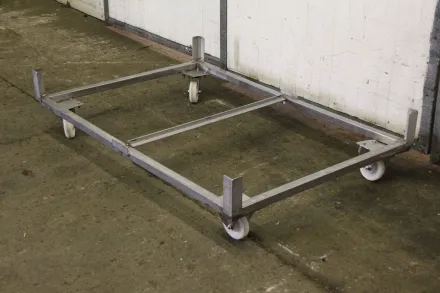 Edelstahl 1218/817/H260 mm VA Transportwagen – RESALE