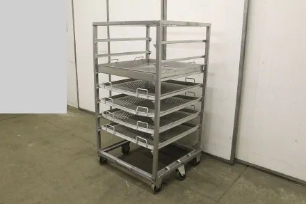Edelstahl Typ 1015/950 Etagenwagen aus Edelstahl – RESALE