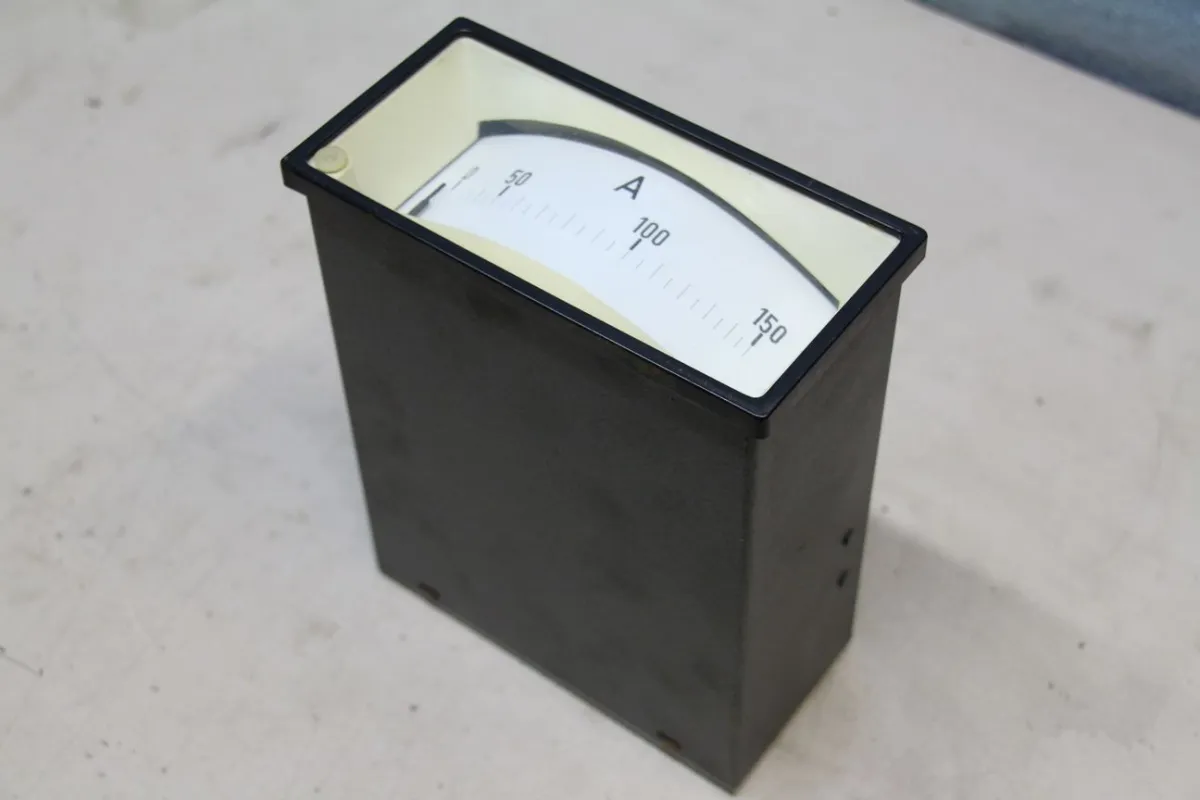 AEG Stromstärkemessgerät, Amperemeter 0-150A Einbaumessgerät Analog