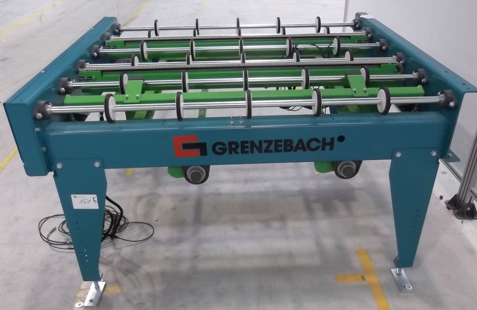 Grenzebach WRS Übergabe Station Rollenbahn