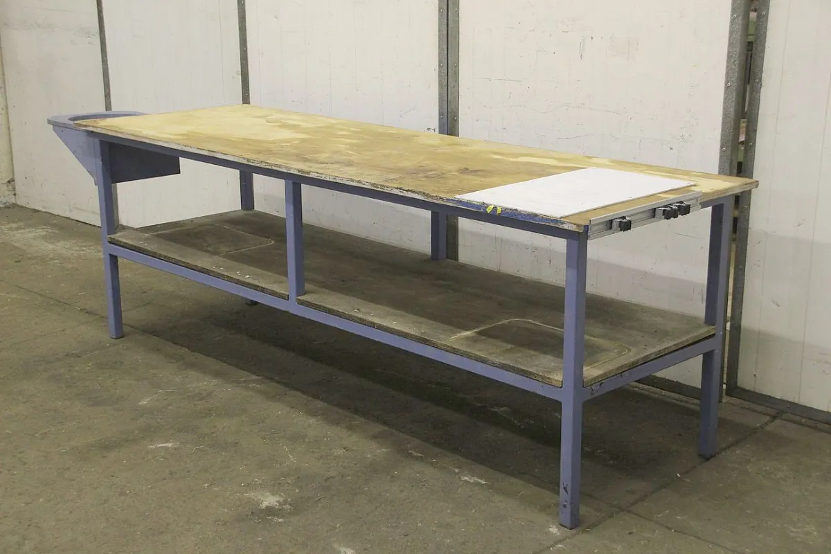 Stahl 2420/795/H850 mm Werkbank