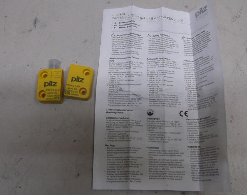 Pilz PSEN2.1p-21 Schutztürschalter magnetisch