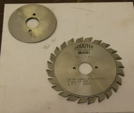 Schäffer zweiteilig, vertsellbar Vorritz Kreissägeblätter 120 x 2,8-3,6 – RESALE