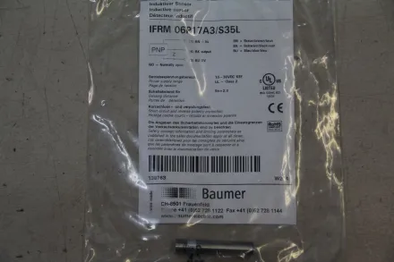 Baumer IFRM 06P17A3/S35L Induktiver Sensor Ø 6,5x36 mm – RESALE