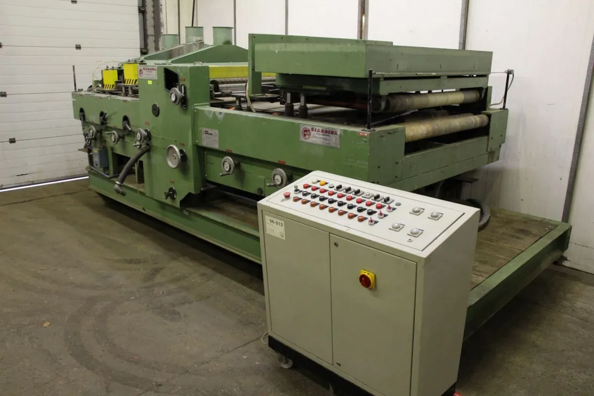 Giardina Gießbreite 1260 mm Lackwalzenmaschine