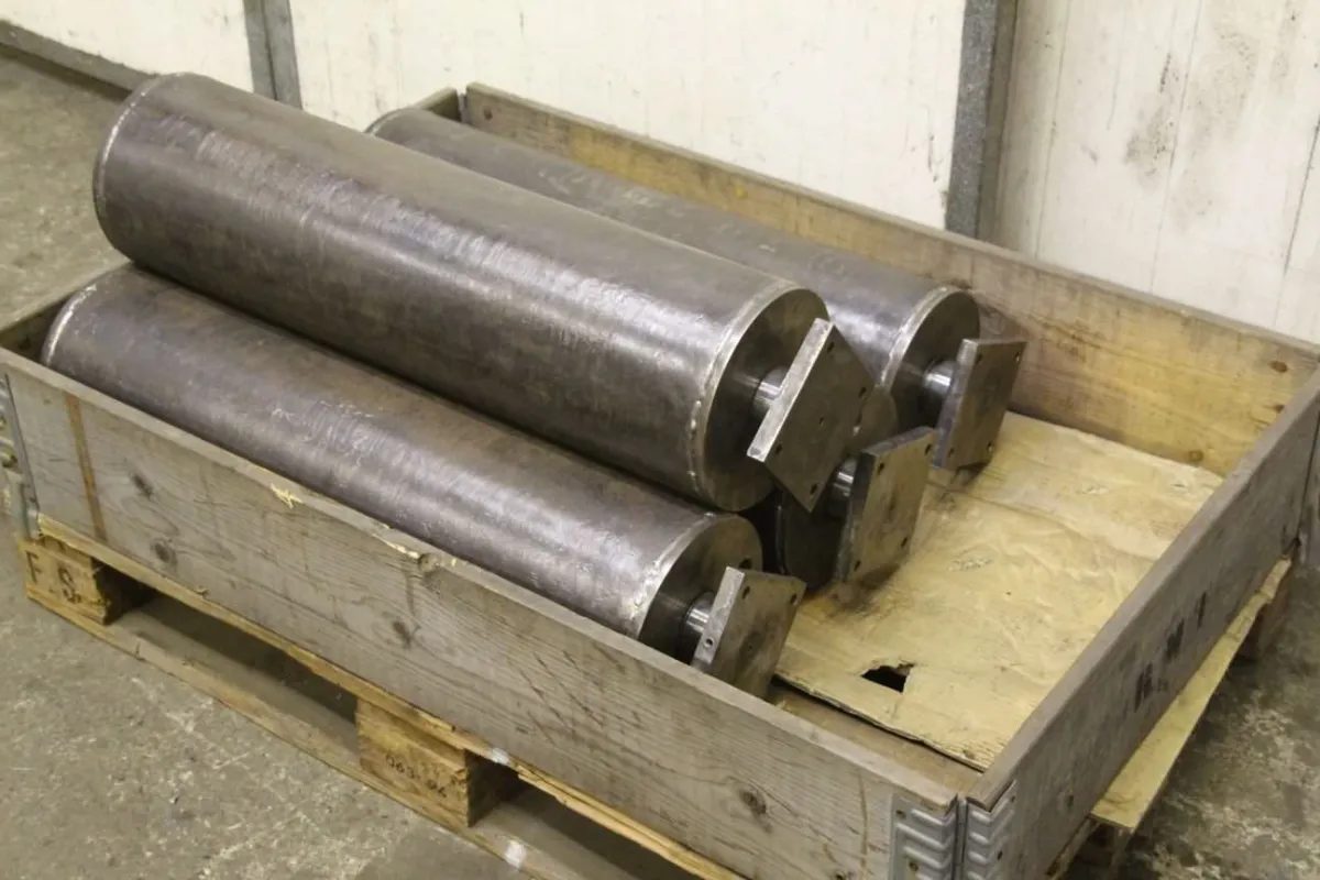 Stahl Ø 218 x 790 mm Umlenkrolle Förderband