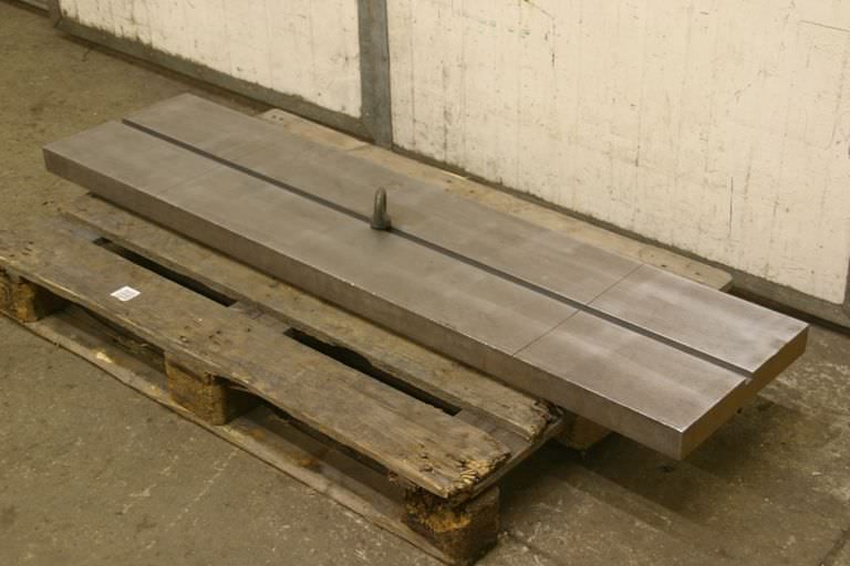 Stahl 1520/380/H55 mm Aufspannplatte mit Nut