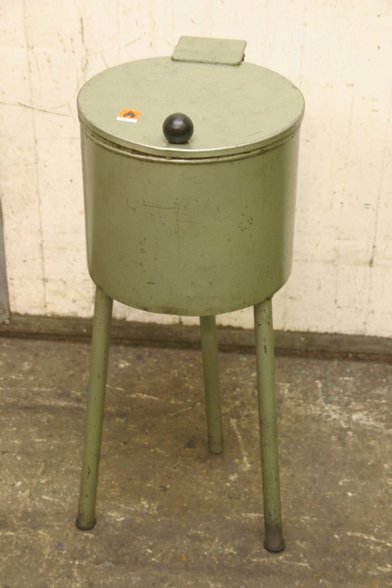 Stahl Durchmesser 300 x 240 mm Reinigungsbehälter