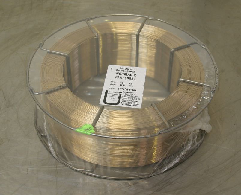 UNION NORMAG 2 G3Si1 (SG2 0,8) Schweißdraht 0,8 mm netto Gewicht 15 kg