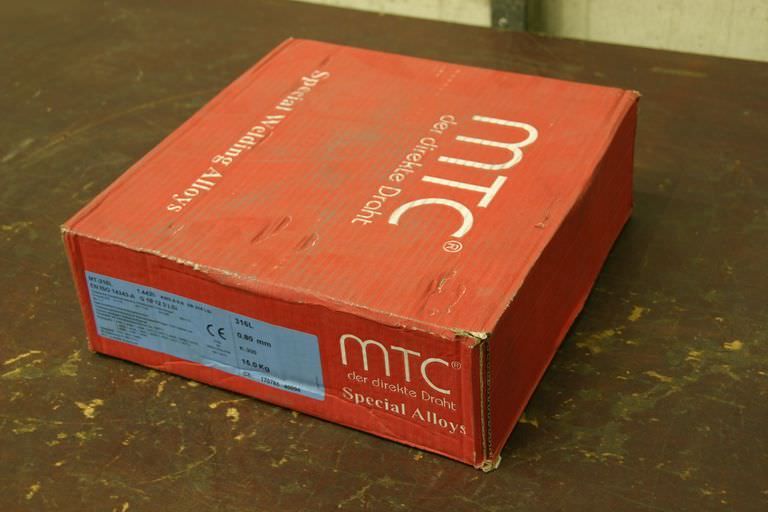 MTC MT-316L 1.4430 (0,8) Schweißdraht 0,8 mm netto Gewicht 15 kg