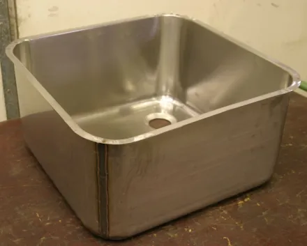 Edelstahl Typ 450/450/H250 mm Handwaschbecken – RESALE