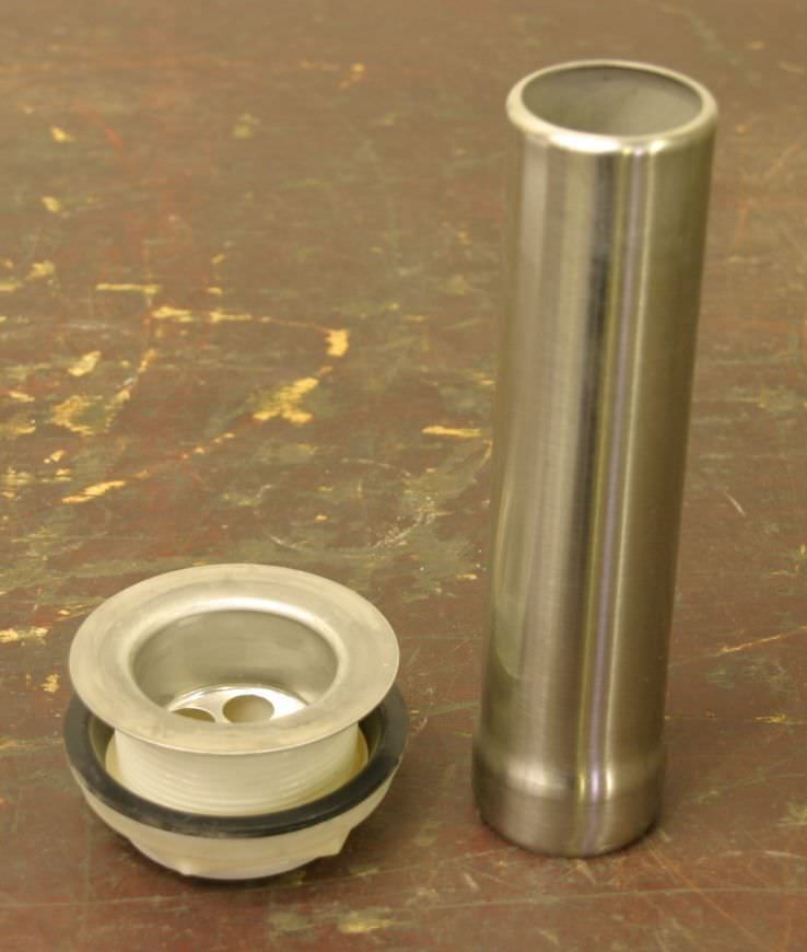 Edelstahl Ø 60 mm Standrohrventil für Waschbecken