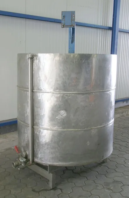 Edelstahl 1,3 m³ Rührtank – RESALE