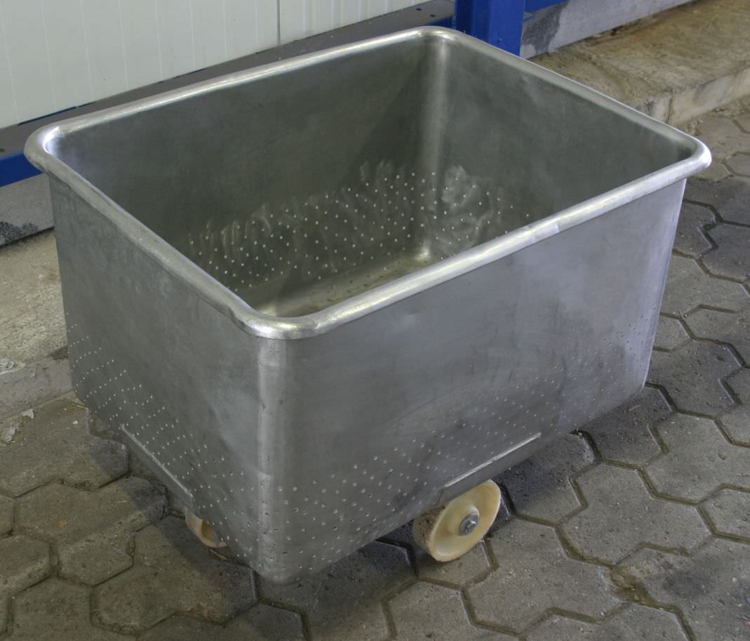 Edelstahl Typ 220 Liter Mengmulde