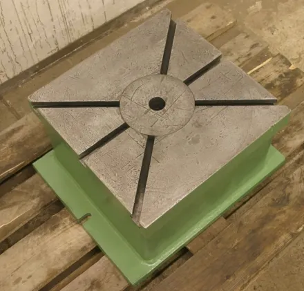 Stahl 450/450/D60/H305 mm Aufspannplatte mit T Nut – RESALE