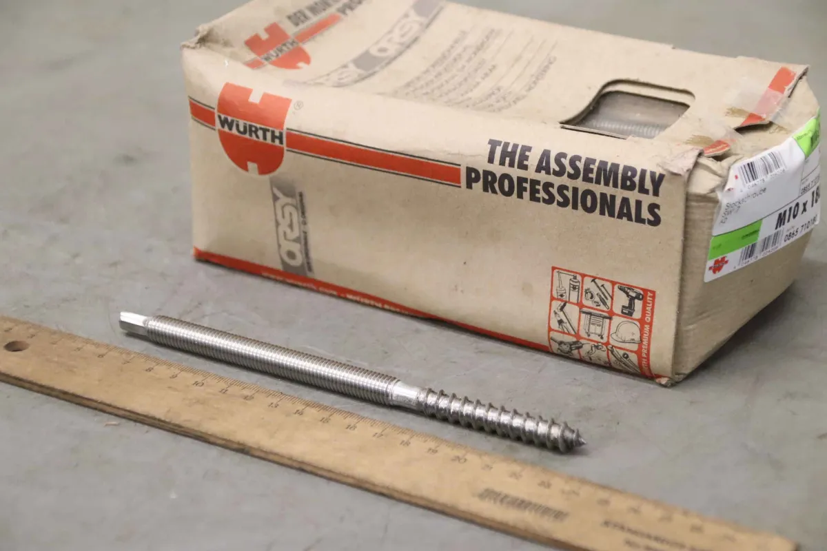 Würth SW 7 Edelstahl A2 Stockschraube M10 x 200 50 Stück