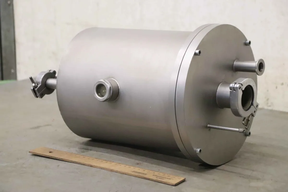 Edelstahl Ø 248 x 435 mm Abscheider Edelstahlbehälter