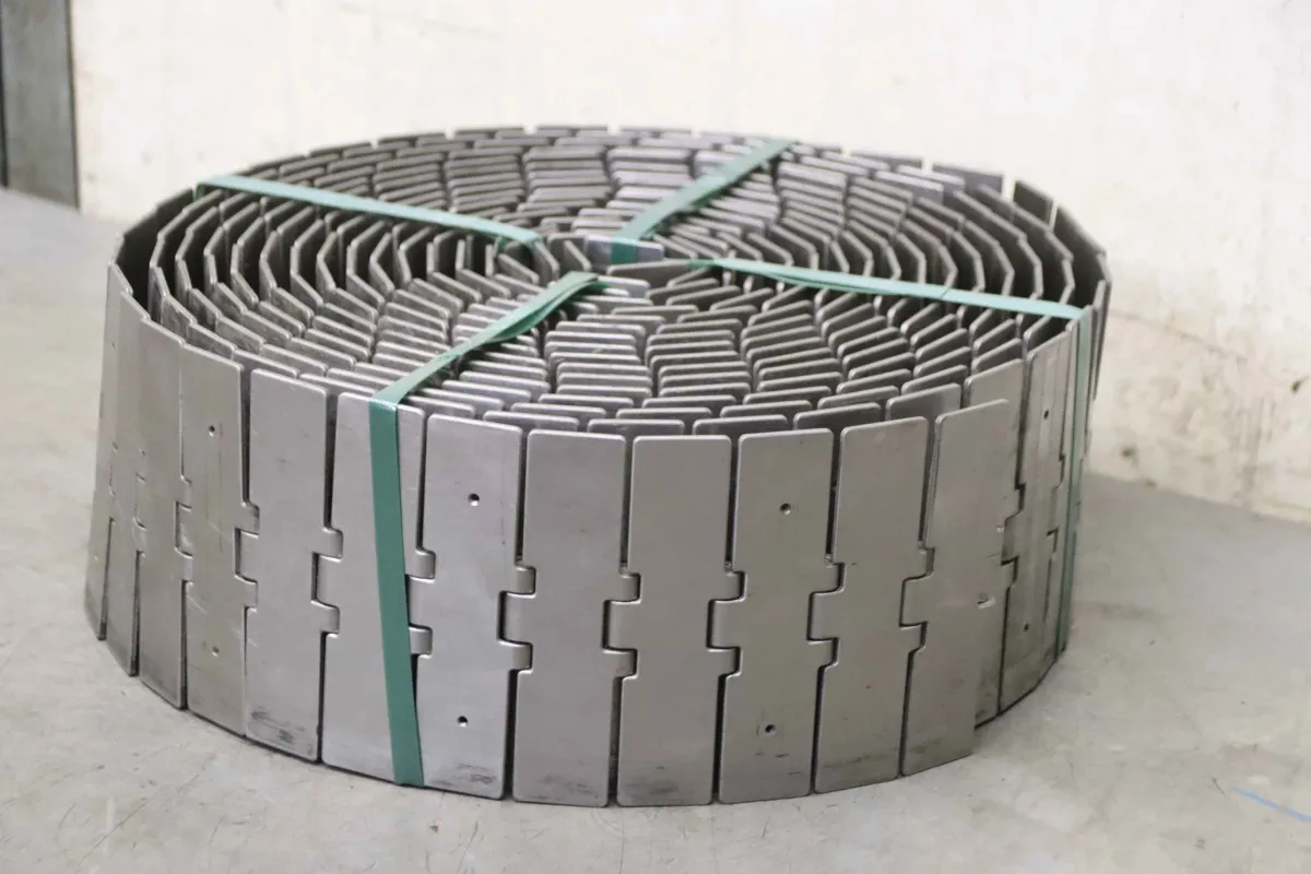 150 x 11500 mm Förderbandgurt Gliedergurt Edelstahl
