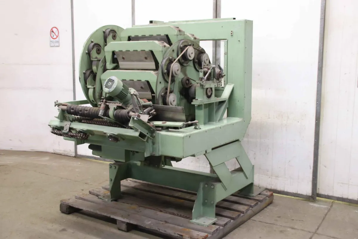 Sagemüller 8 Messer, mit Schleifeinrichtung Tabakschneidemaschine Prototyp