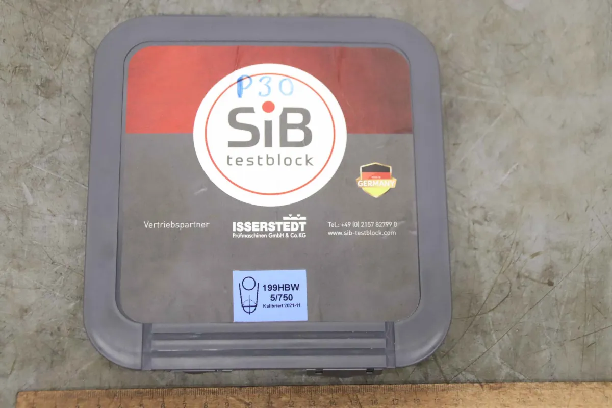SiB 199HBW 5/750 Härtevergleichsplatte