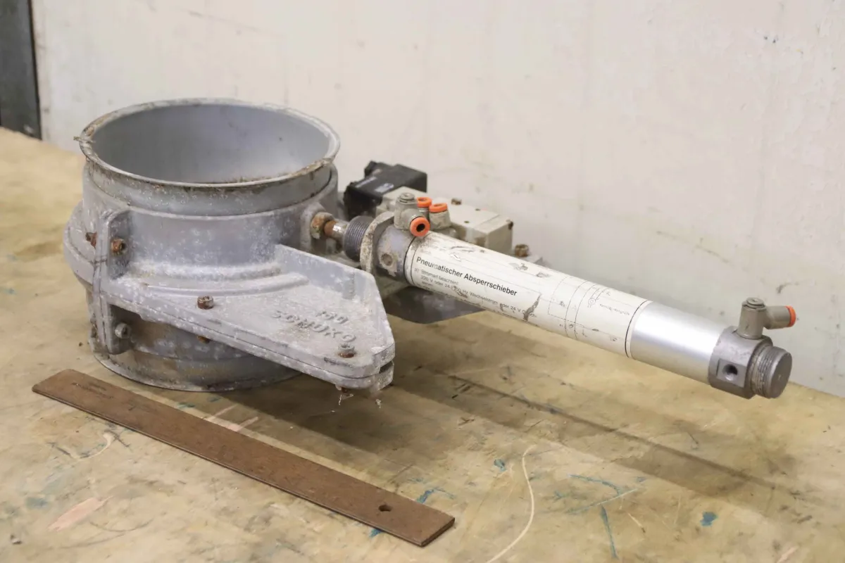 Schuko Ø 160 mm Absperrschieber pneumatisch