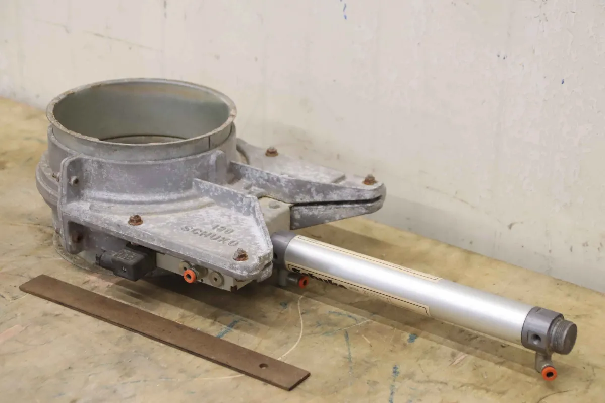 Schuko Ø 180 mm Absperrschieber pneumatisch