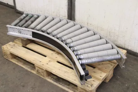 Tgw KRF Förderbreite 410 mm Kurvenrollenbahn – RESALE