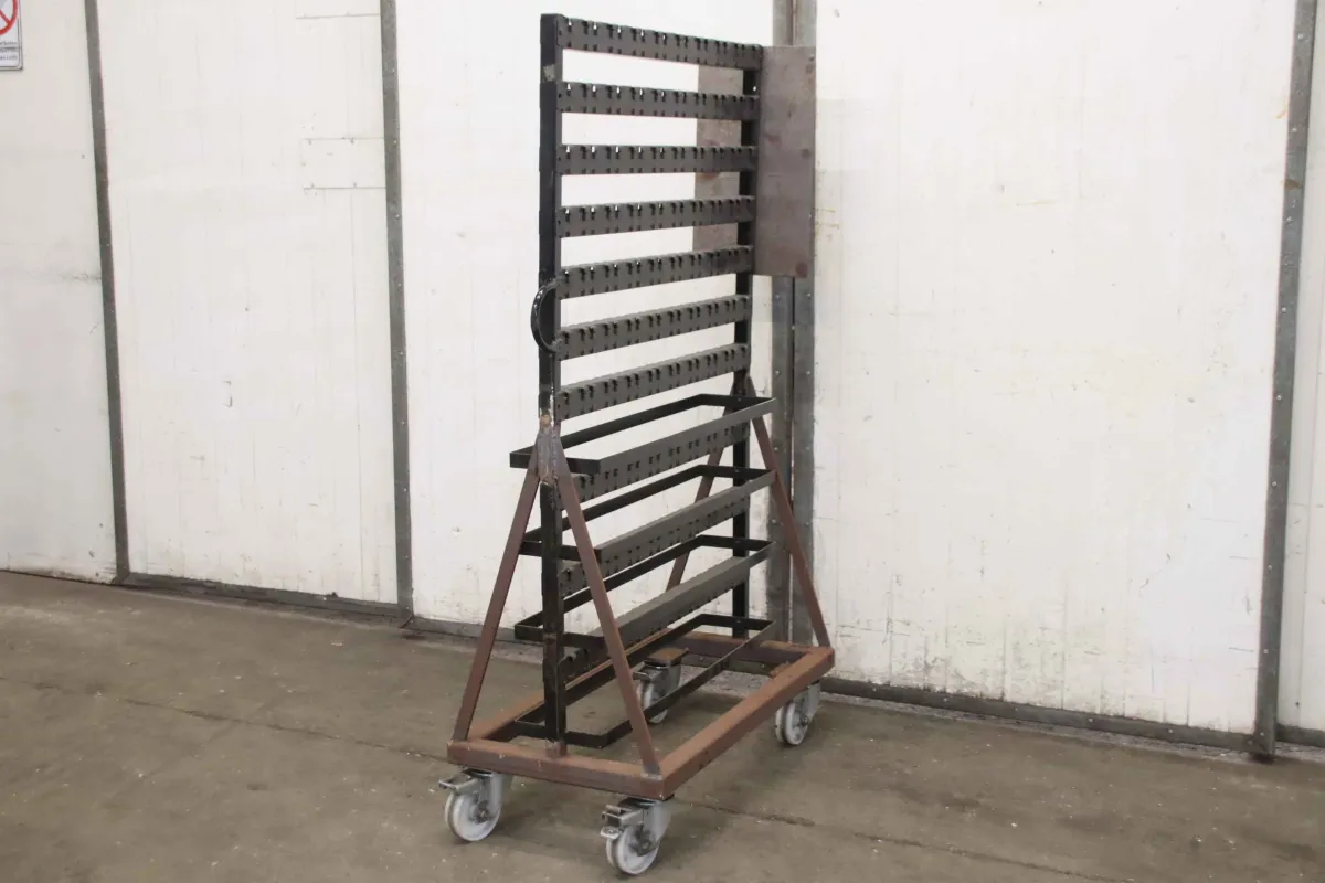 Stahl 1000/500/H1690 mm Magazinwagen