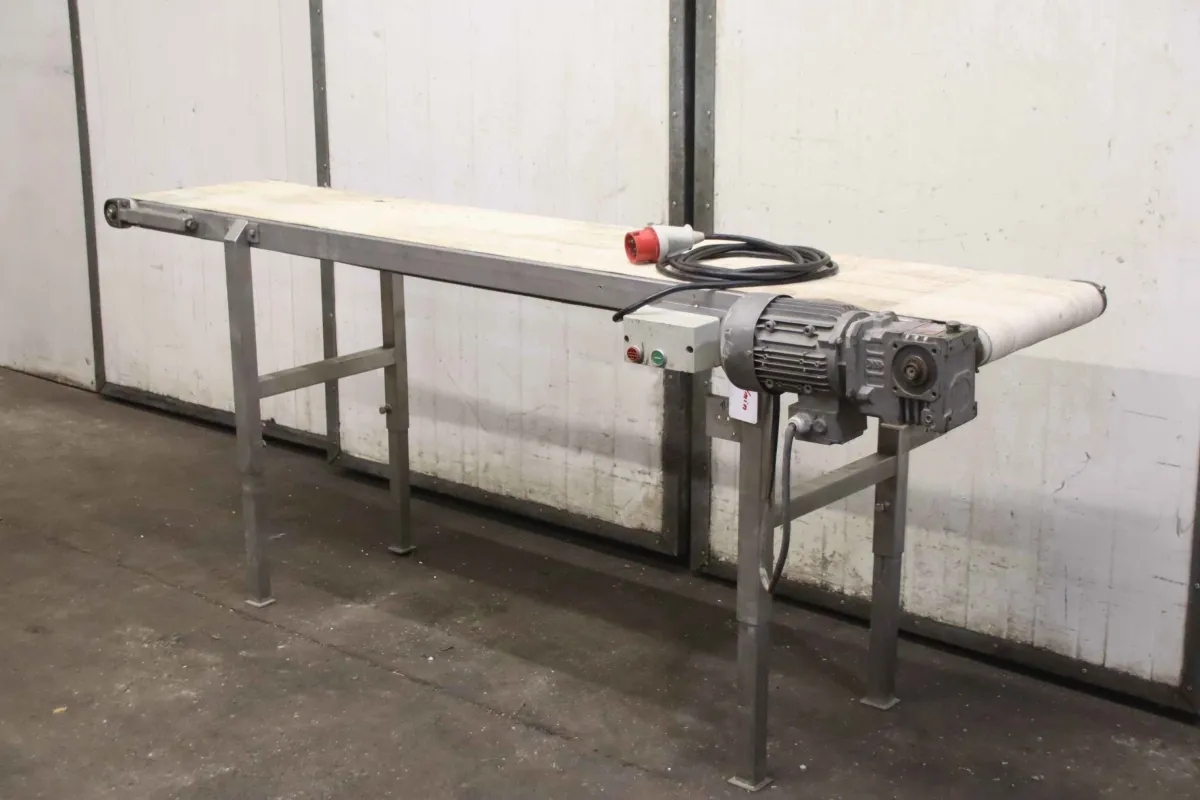 Hagemann 2195 x 385 mm Förderband 14,5 m/min Edelstahl